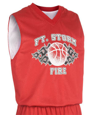 Youth Fadeaway Reversible Basketball Jersey