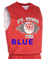 Youth Fadeaway Reversible Basketball Jersey (colors as line item)